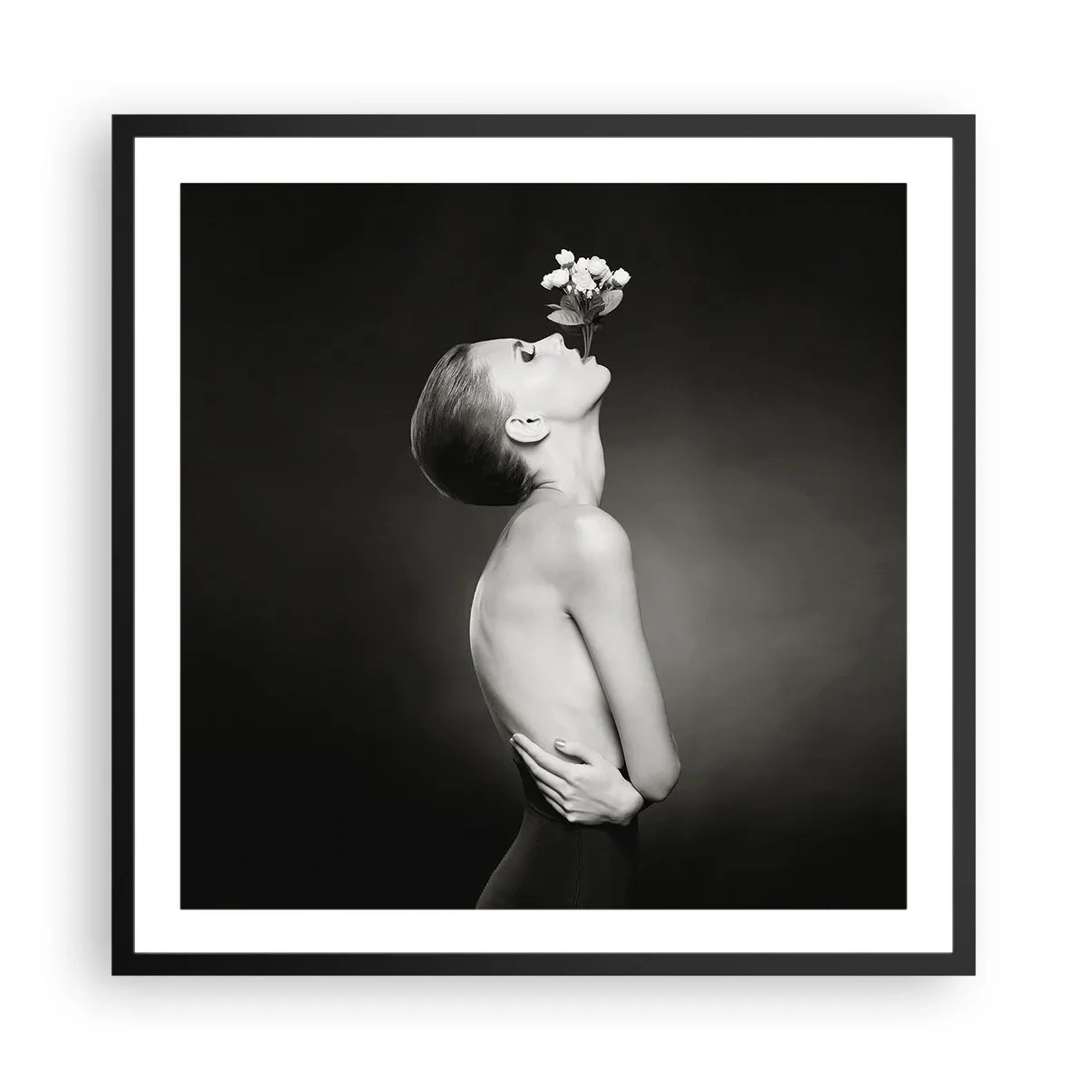 Plakat i sort ramme - Excentrisk elegance - 60x60 cm