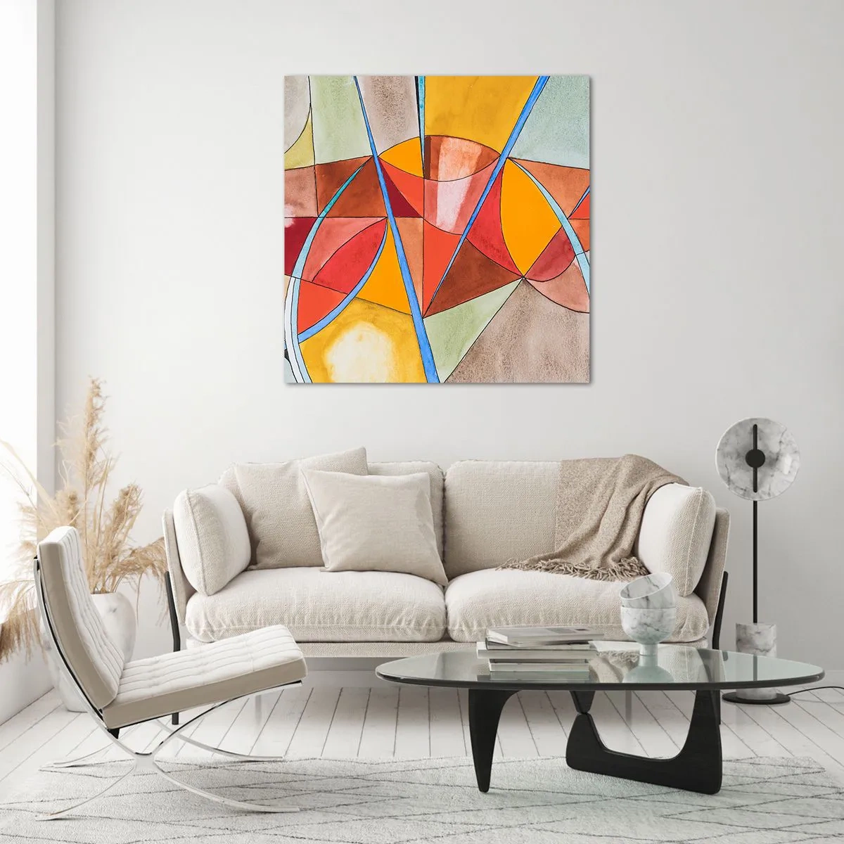 Billede på glas - Karrusel, karrusel af drømme - 50x50 cm