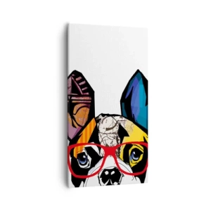 Lærredstryk - Billede på lærred - Intellektuel - 55x100 cm