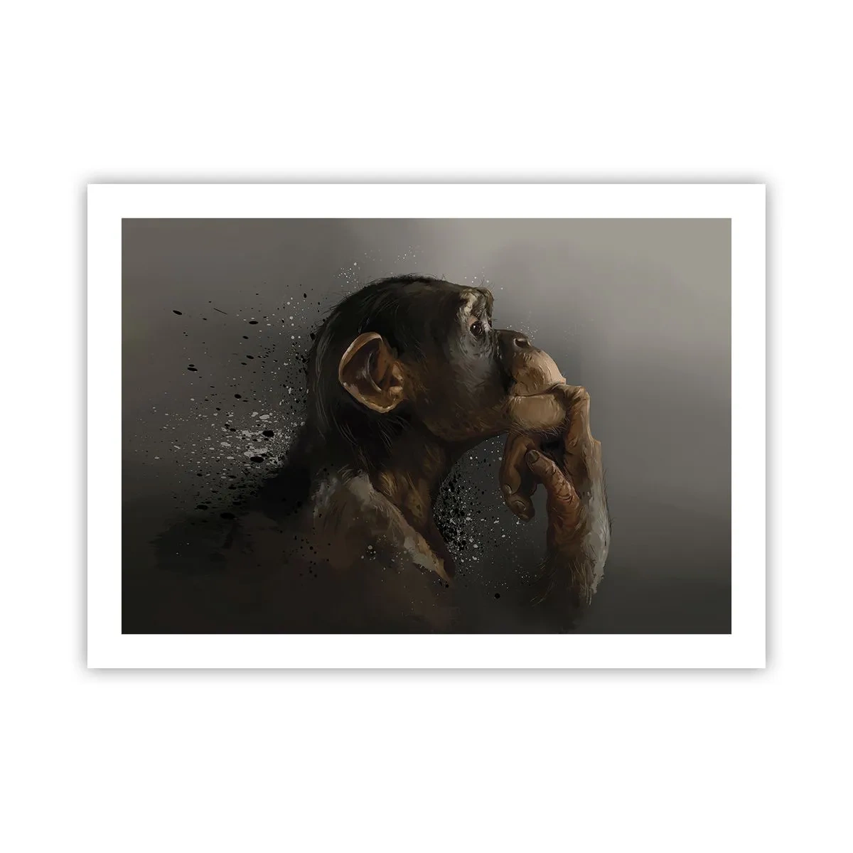 Plakat - Helt sikkert en tænker - 70x50 cm