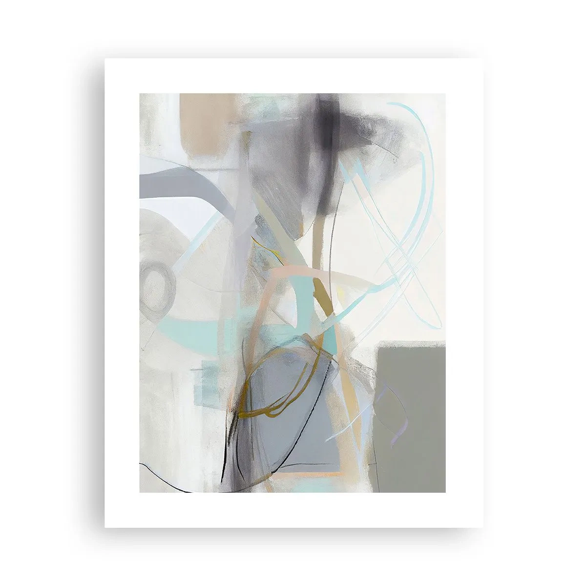 Plakat - Tågeagtig abstraktion - 40x50 cm