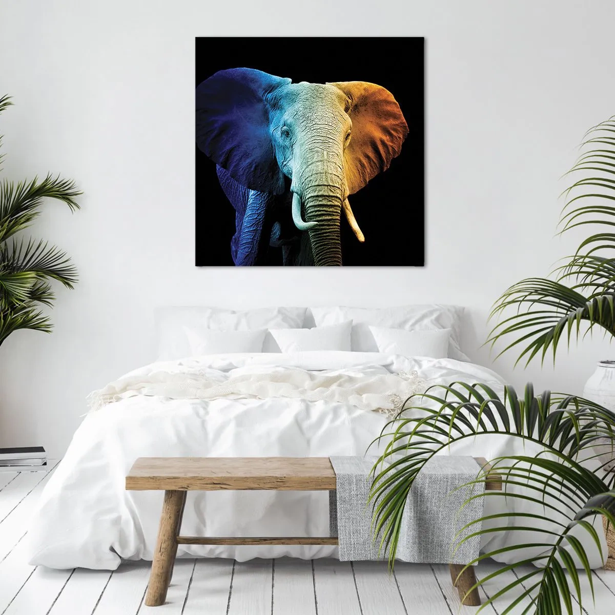 Lærredstryk - Billede på lærred - Excentrisk, ikke underlig - 60x60 cm