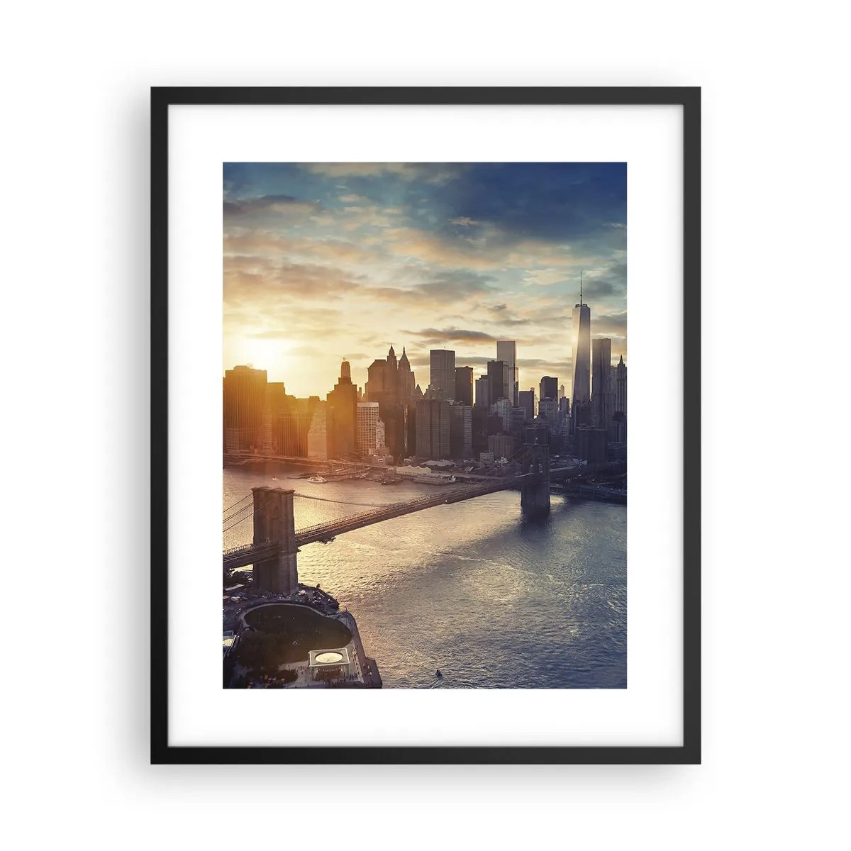 Plakat i sort ramme - Et monument til vestlig kultur - 40x50 cm