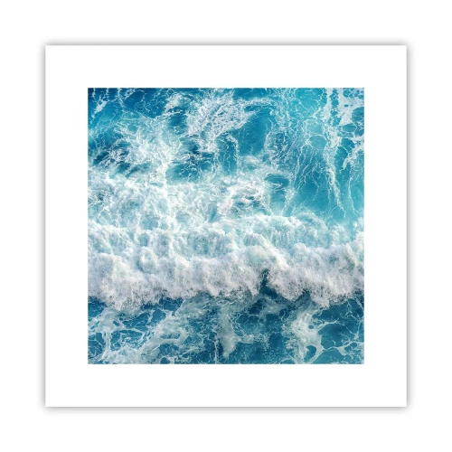 Plakat - Glædeligt og i spring - 30x30 cm