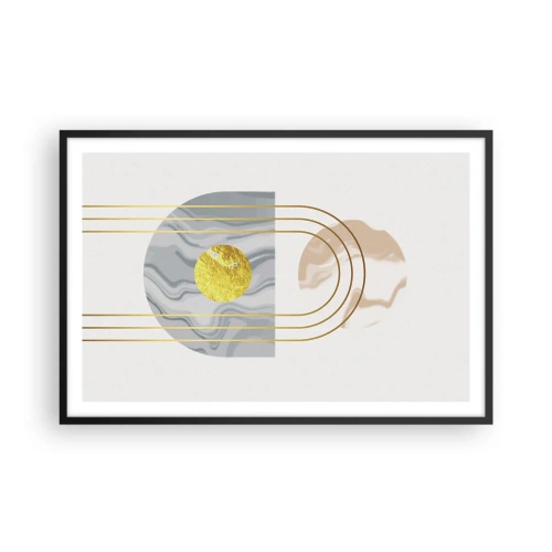 Plakat i sort ramme - Lysstyrke og udstråling - 91x61 cm