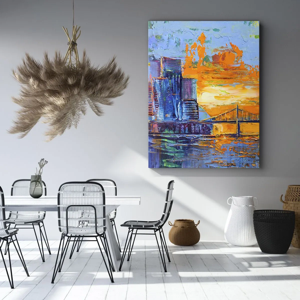 Lærredstryk - Billede på lærred - Kultur og natur - 65x120 cm