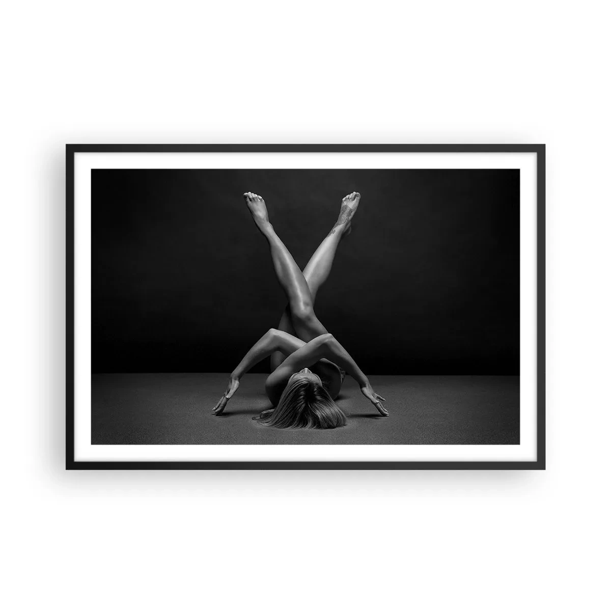 Plakat i sort ramme - Nøgenhedens geometri - 91x61 cm