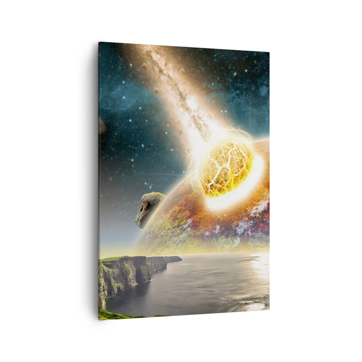Lærredstryk - Billede på lærred - Kosmisk drama - 70x100 cm
