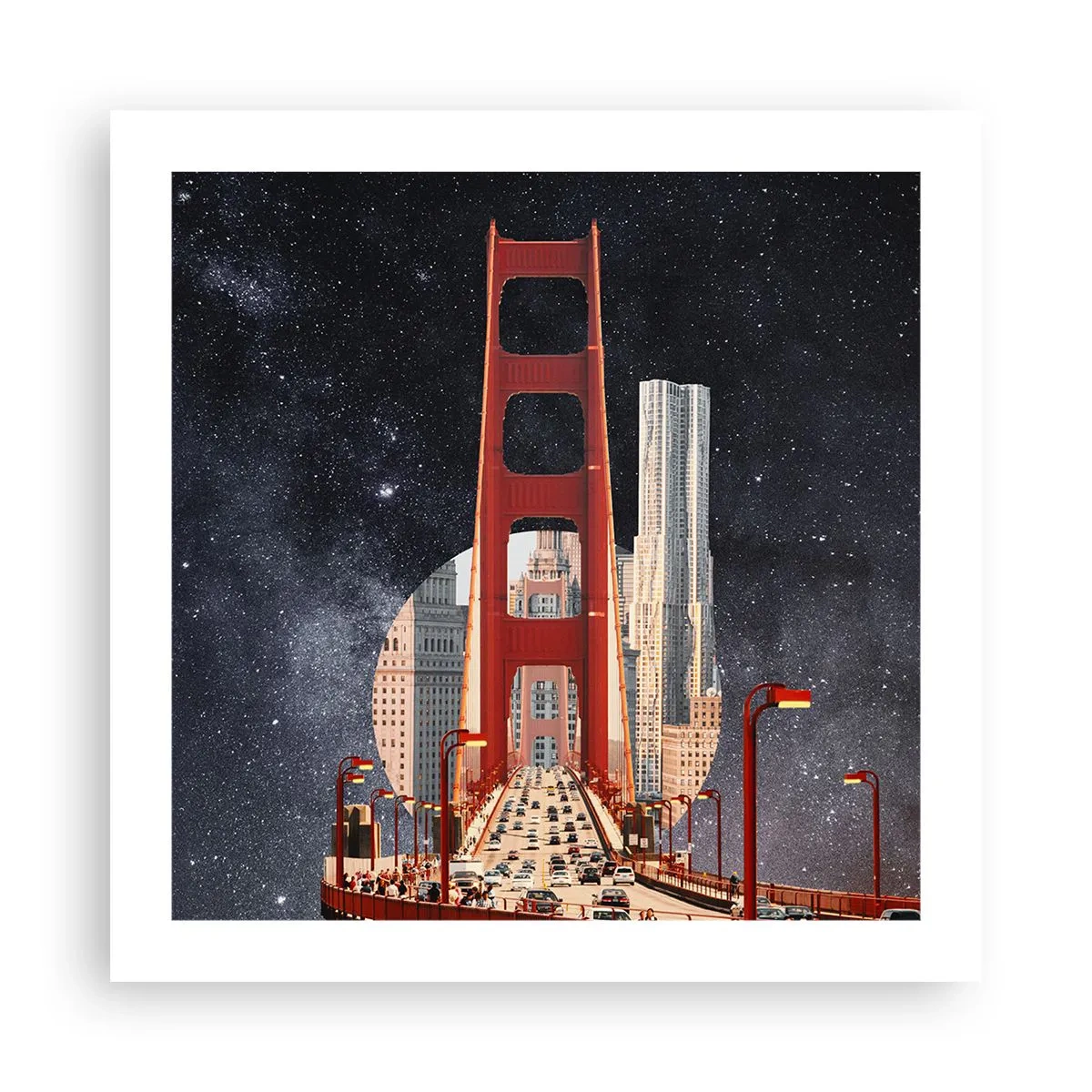 Plakat - Altid i centrum - 50x50 cm