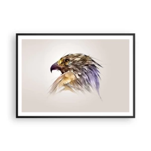 Plakat i sort ramme - Portræt af en kriger - 100x70 cm