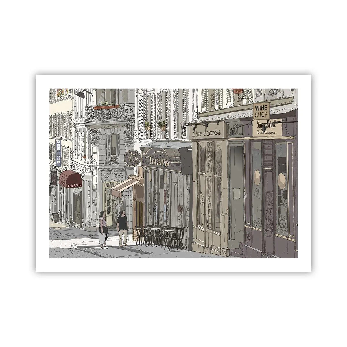 Plakat - Byens glæder - 70x50 cm