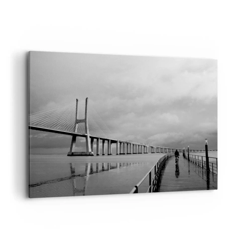 Lærredstryk - Billede på lærred - Til hver, hvad han fortjener - 100x70 cm