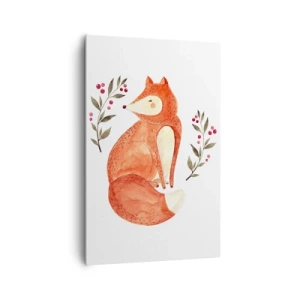 Lærredstryk - Billede på lærred - Lille rødhåret - 80x120 cm