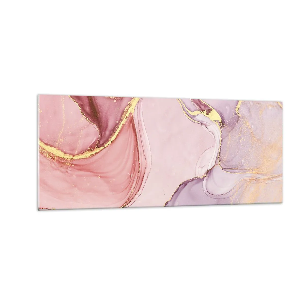 Billede på glas - Et kærtegn af farver - 100x40 cm