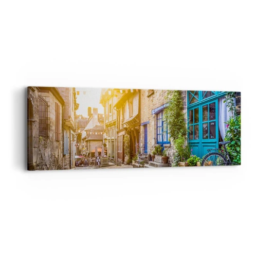 Lærredstryk - Billede på lærred - Byens hvide spøgelse - 90x30 cm