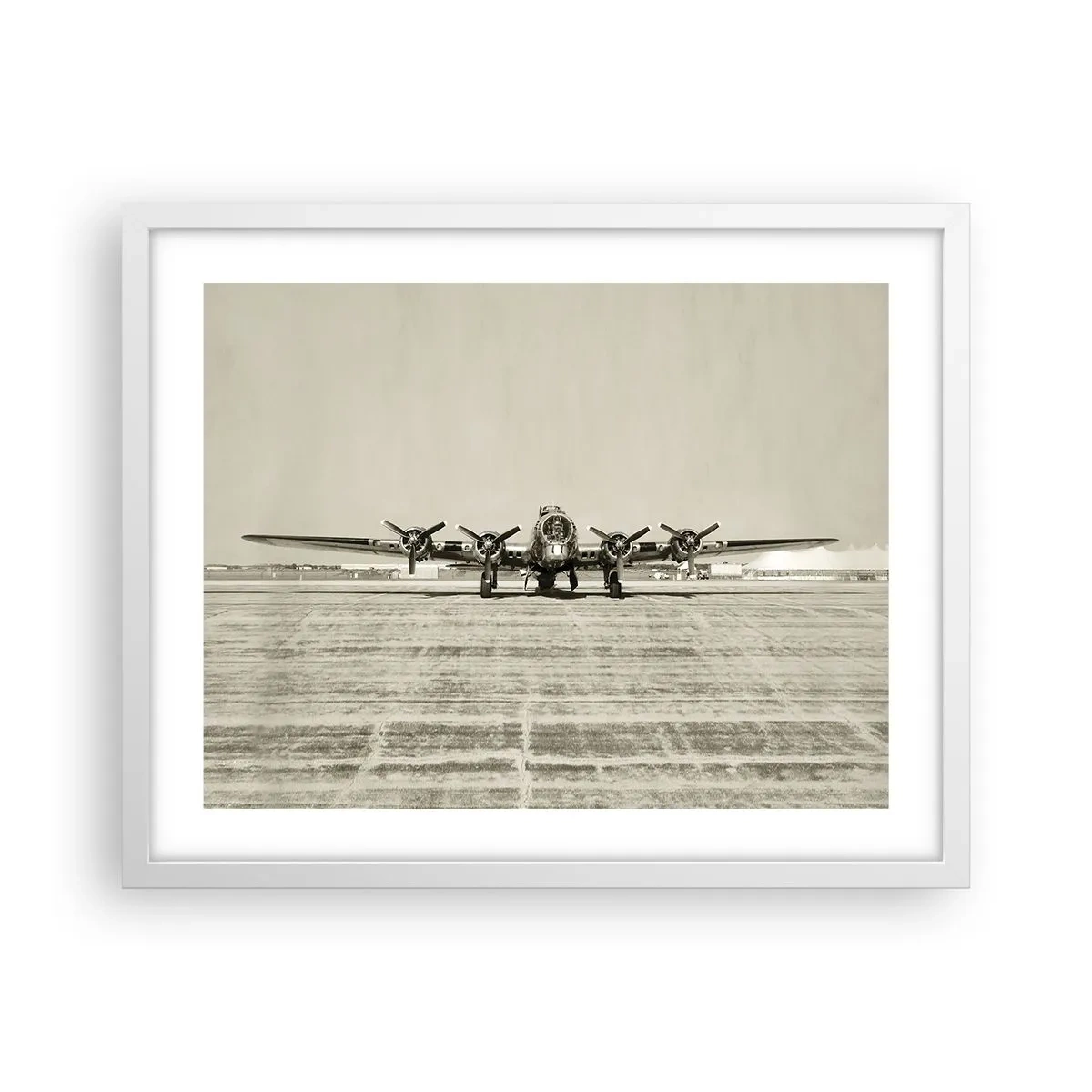 Plakat i hvid ramme - Som altid klar - 50x40 cm