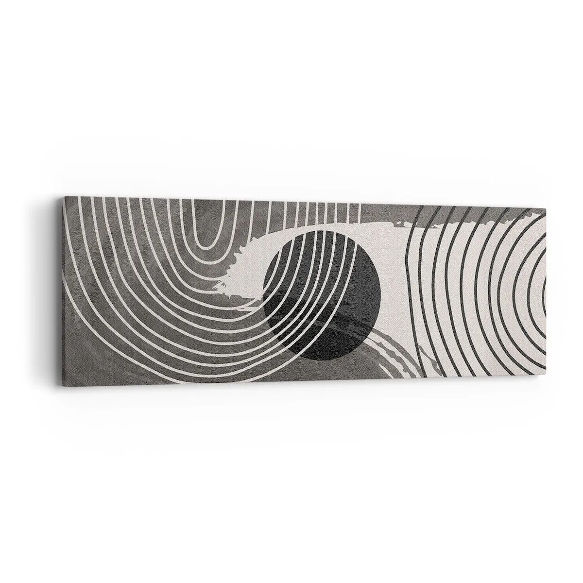 Lærredstryk - Billede på lærred - Oval vinder - 90x30 cm