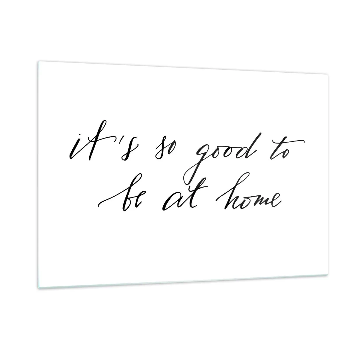 Billede på glas - Hele sandheden - 120x80 cm