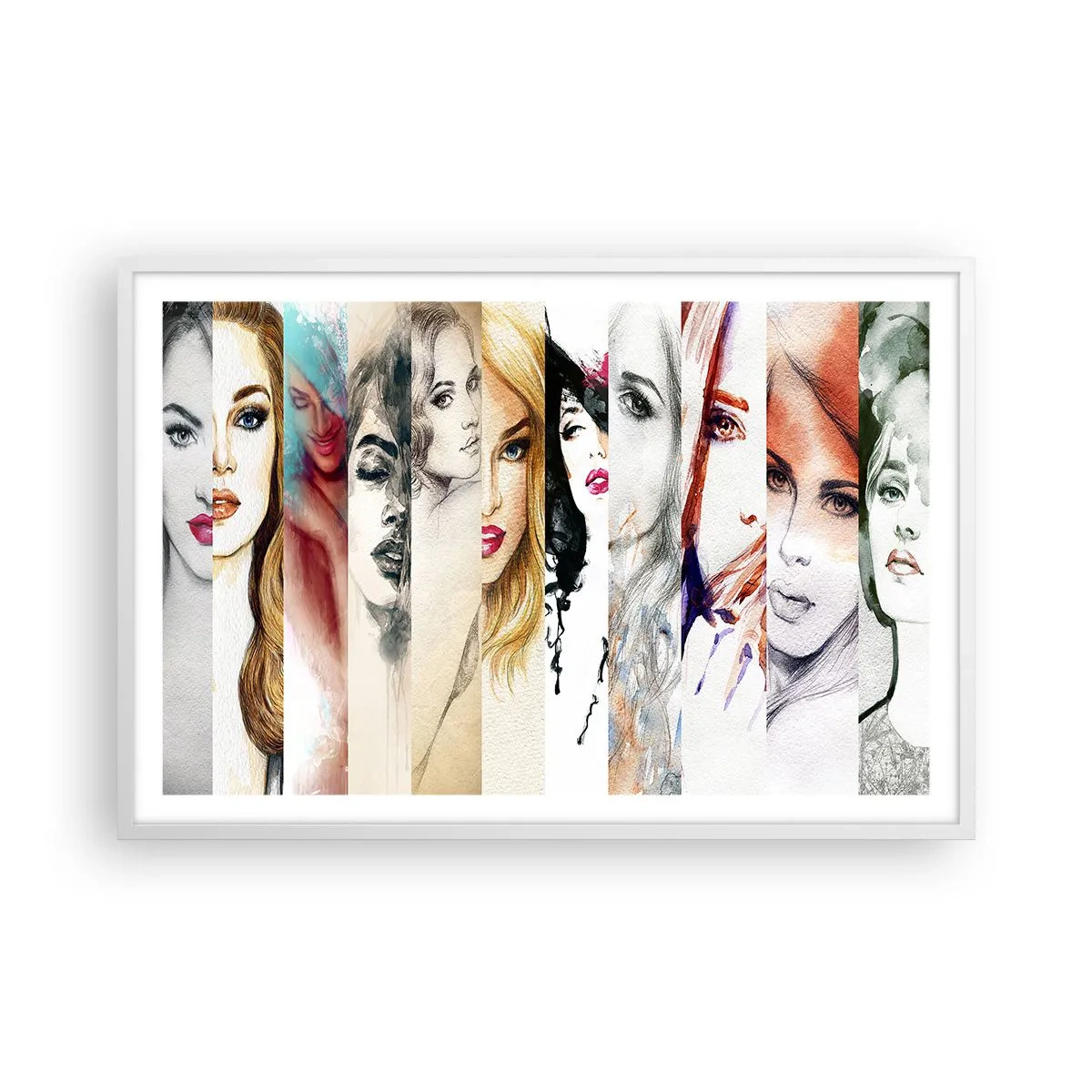 Plakat i hvid ramme - Og det er altid DIG - 91x61 cm