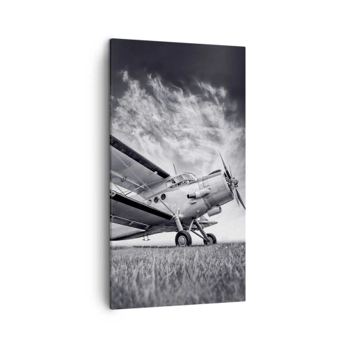 Lærredstryk - Billede på lærred - Den bevingede vandringsmand - 45x80 cm