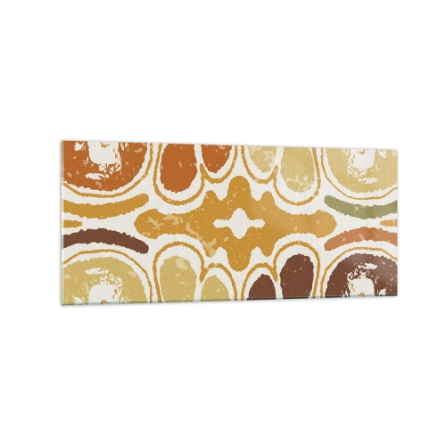 Billede på glas - Sentimental abstraktion - 120x50 cm