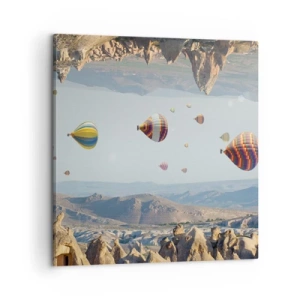 Lærredstryk - Billede på lærred - Alt er muligt her - 60x60 cm