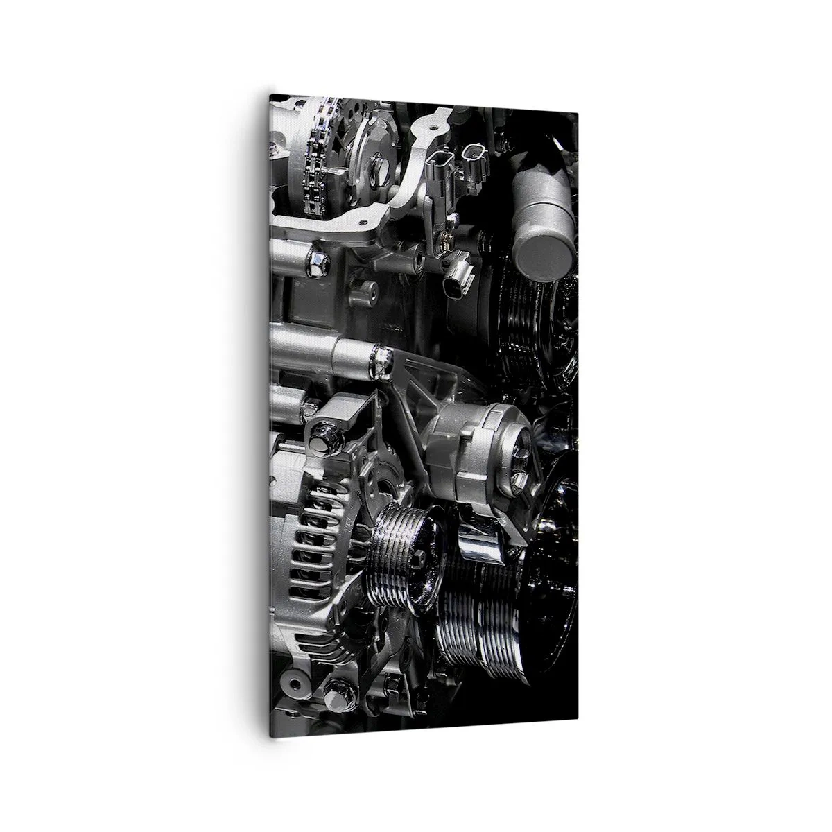 Lærredstryk - Billede på lærred - Stål, smuk, stærk - 65x120 cm