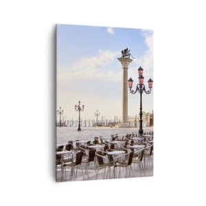 Lærredstryk - Billede på lærred - Velkommen, alt er klar - 70x100 cm