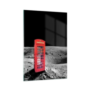 Billede på glas - Kosmisk vittighed - 70x100 cm