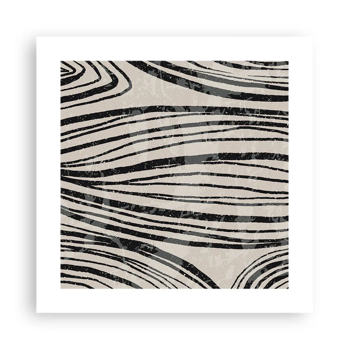 Plakat - Et spild af linjer - 40x40 cm
