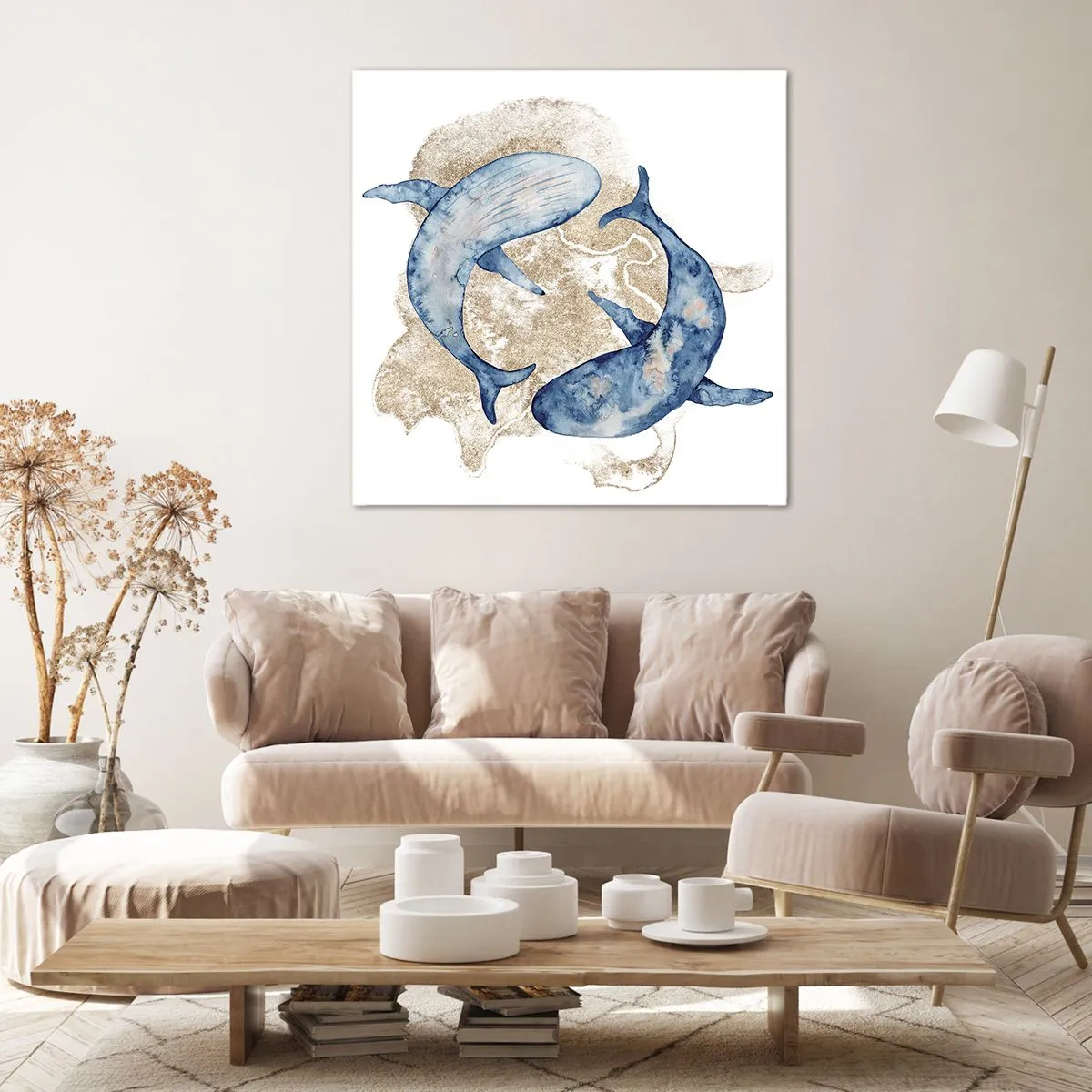 Lærredstryk - Billede på lærred - Venskab eller kærlighed? - 40x40 cm