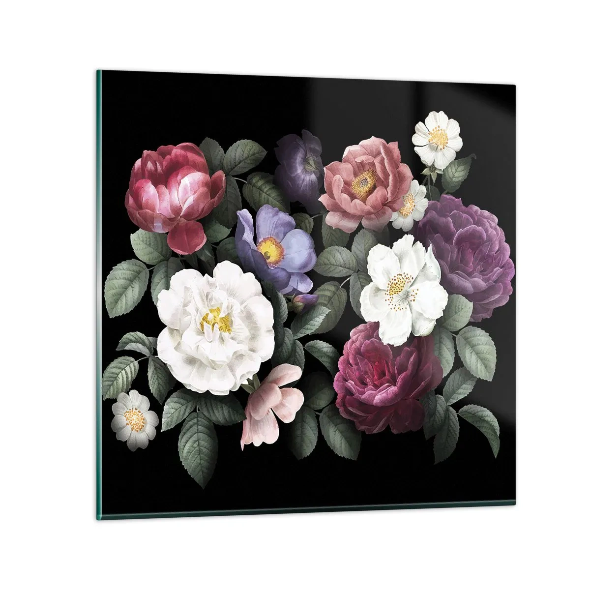 Billede på glas - Fra en engelsk have - 50x50 cm