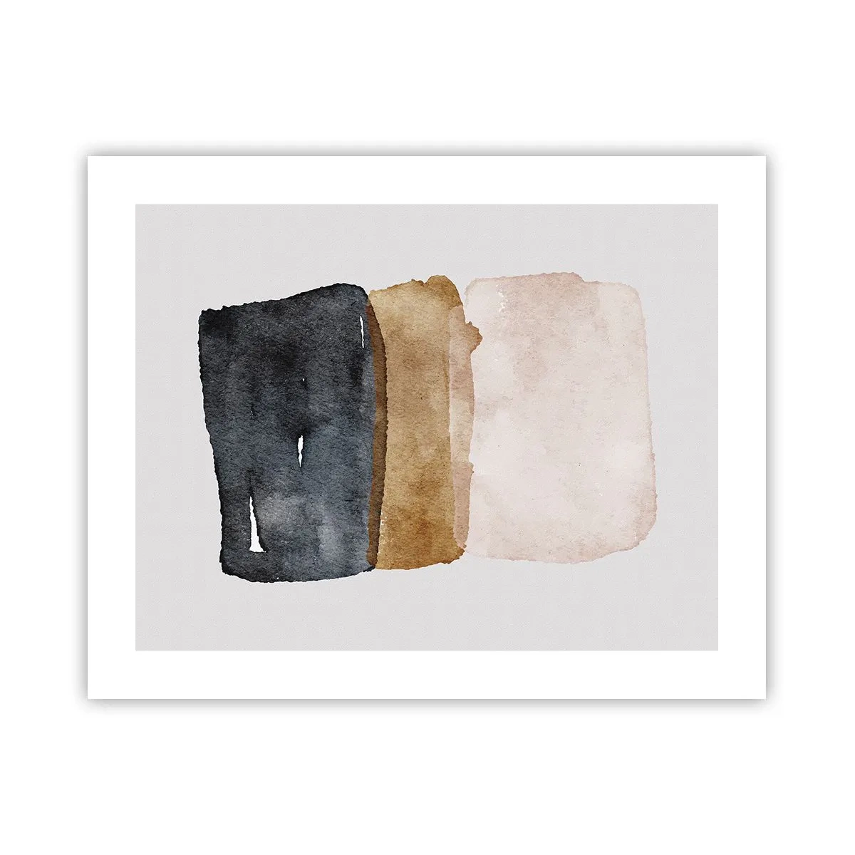 Plakat - Sammensætning af jordfarver - 50x40 cm