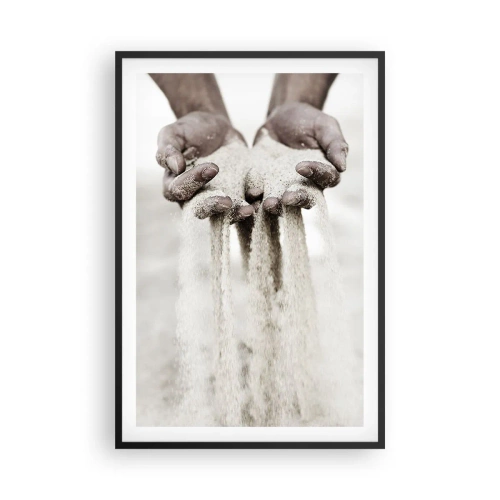 Plakat i sort ramme - Med disse hænder... - 61x91 cm
