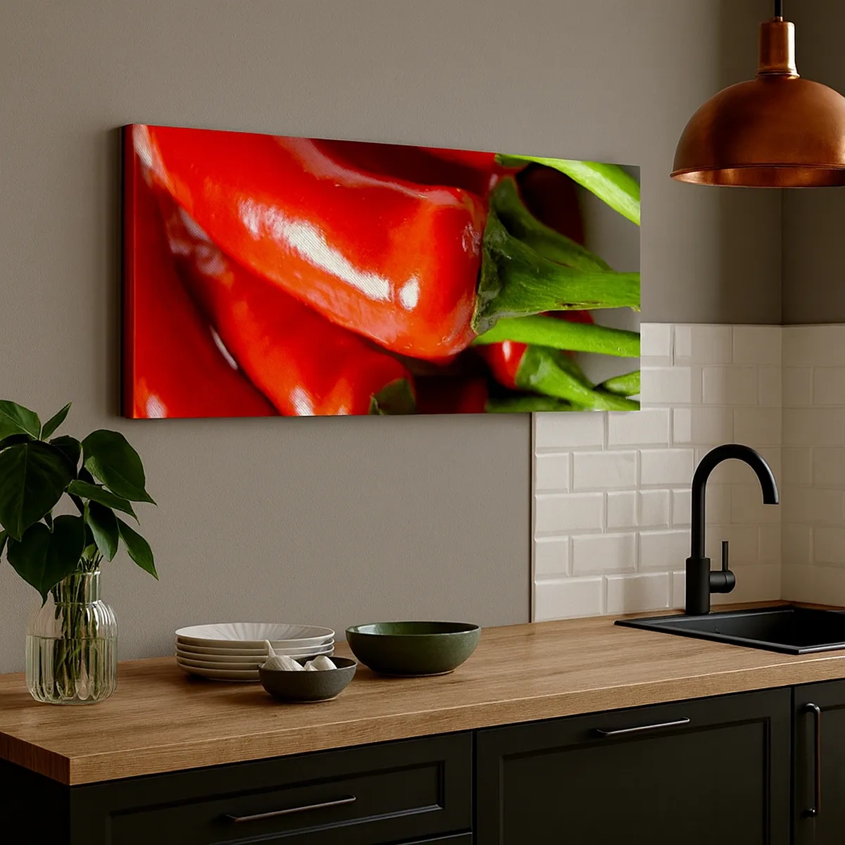 Lærredstryk - Billede på lærred - Saftig, skinnende, glat - 30x30 cm