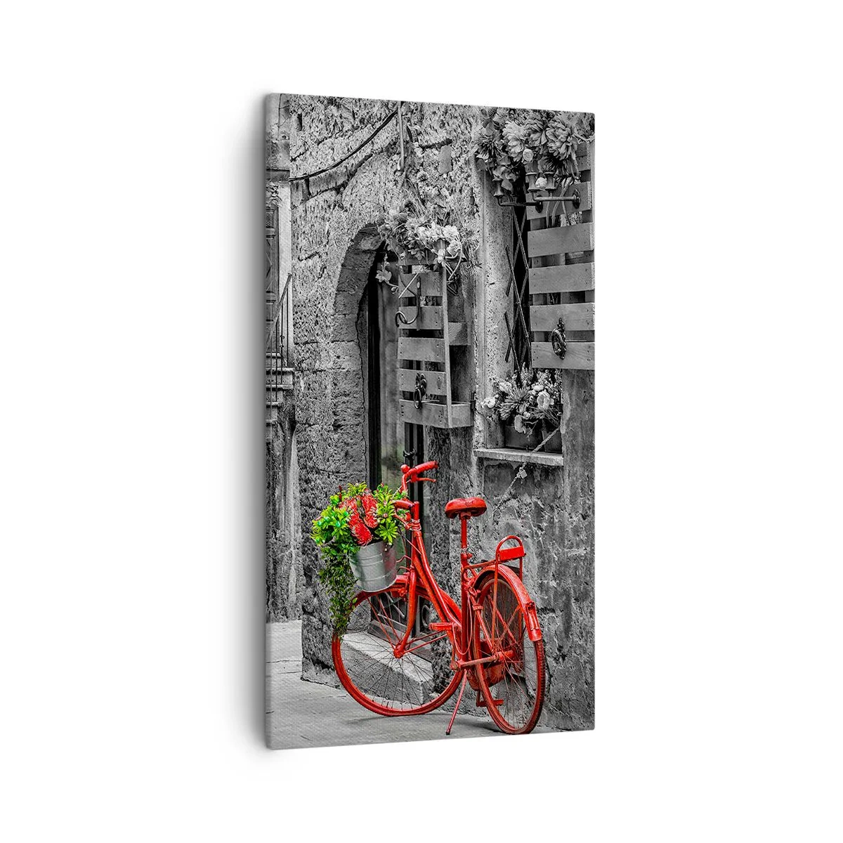 Lærredstryk - Billede på lærred - Toscansk vej - 45x80 cm