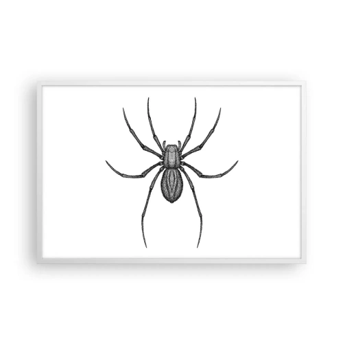 Plakat i hvid ramme - Foruroligende præcision - 91x61 cm