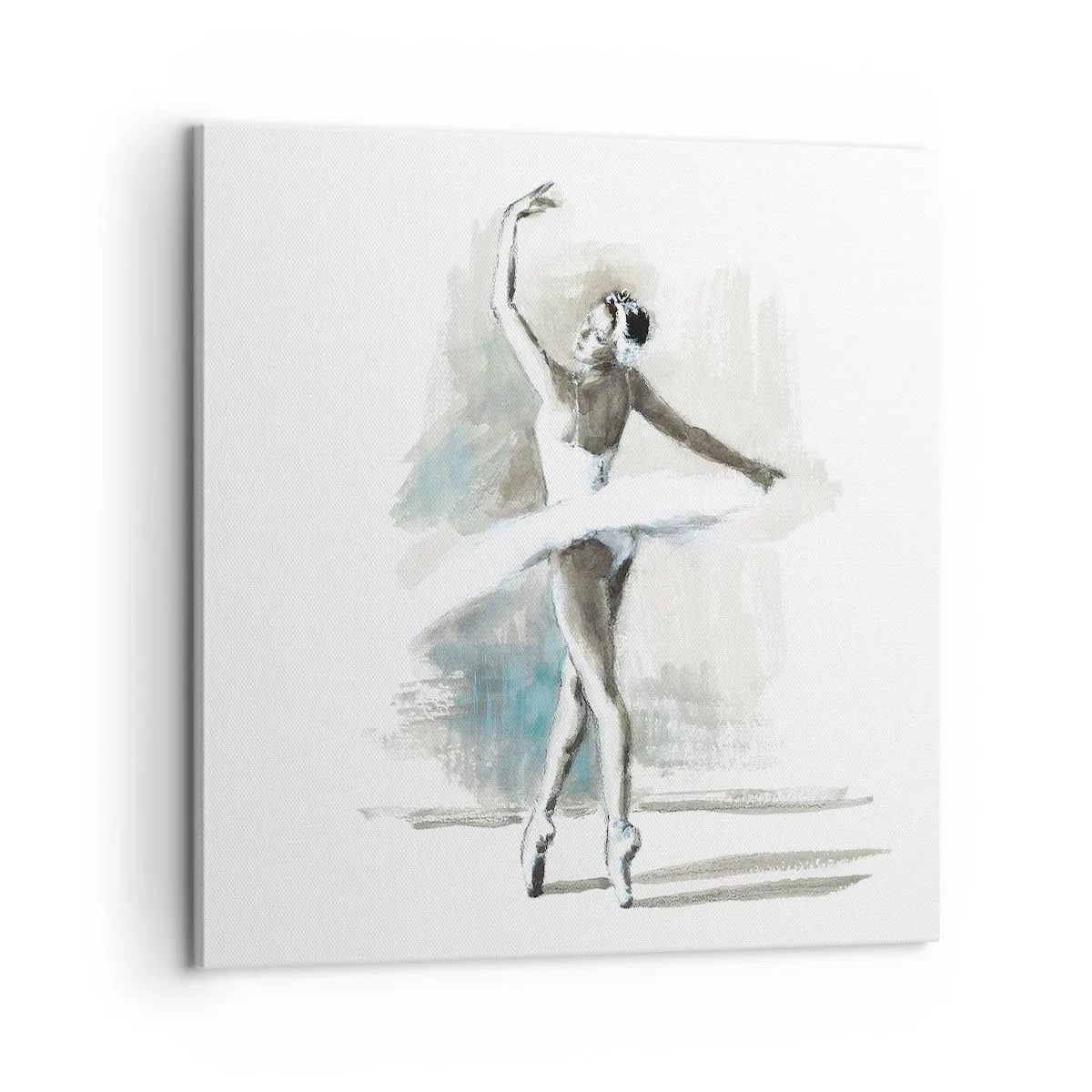 Lærredstryk - Billede på lærred - Fortryllet til en svane - 60x60 cm
