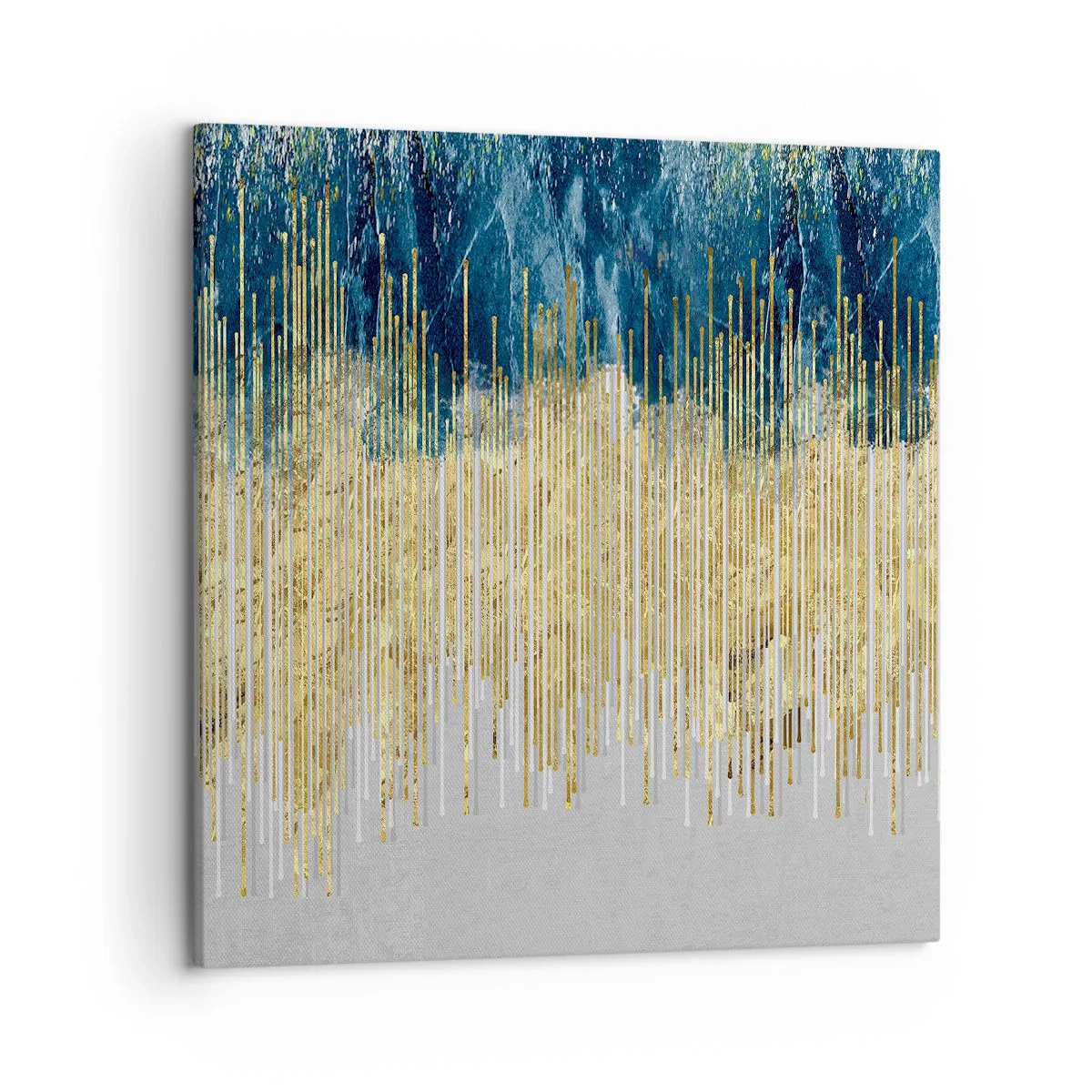 Lærredstryk - Billede på lærred - Forgyldt grænse - 50x50 cm