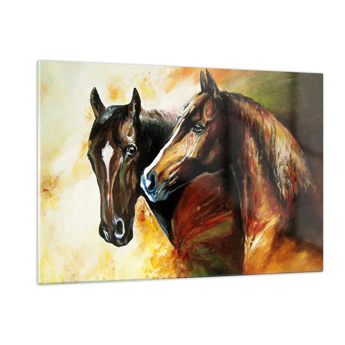 Billede på glas - Dobbelt så charmerende - 120x80 cm