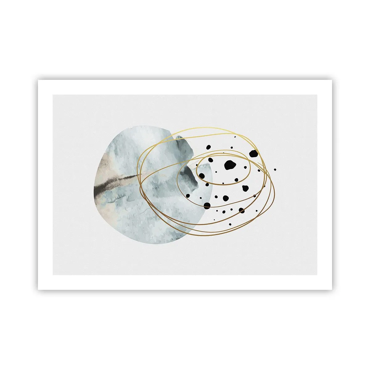 Plakat - I rummets favntag - 70x50 cm