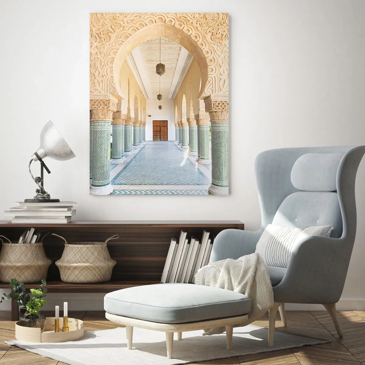 Billede på glas - Fra fortællingerne om Scheherazade - 80x120 cm