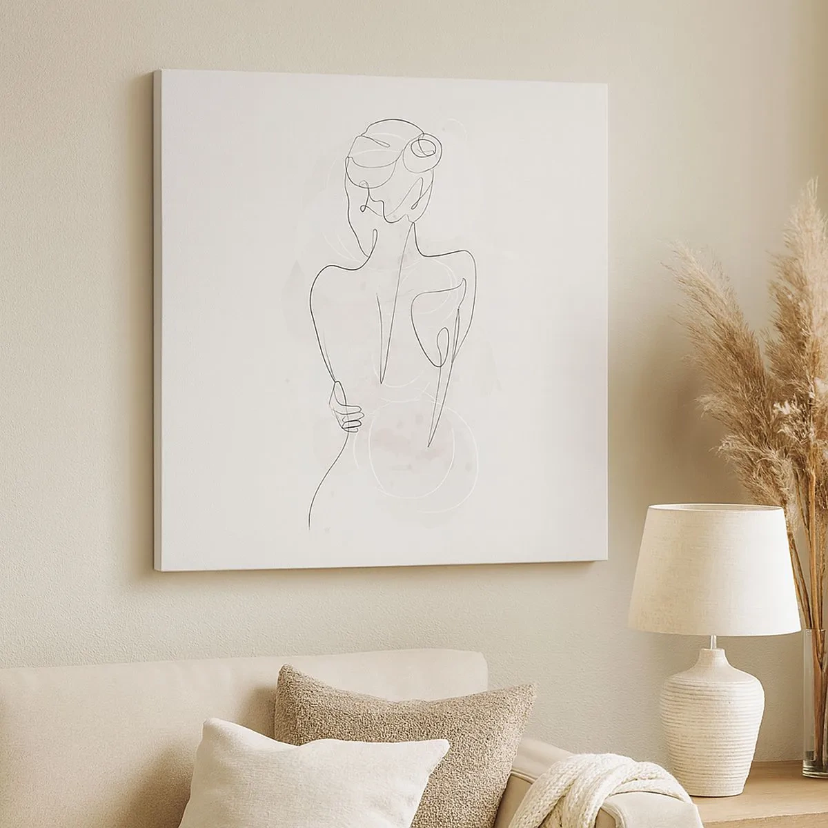 Lærredstryk - Billede på lærred - Som et følsomt instrument - 30x30 cm