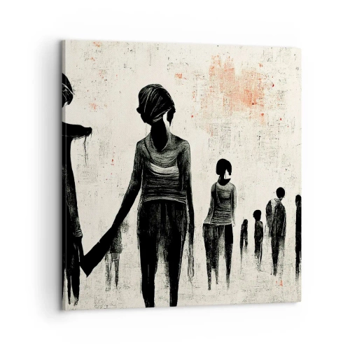 Lærredstryk - Billede på lærred - Mod ensomhed - 60x60 cm