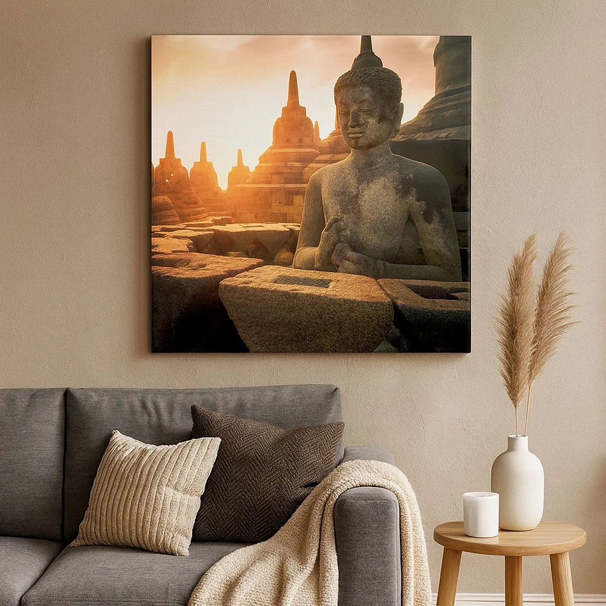 Lærredstryk - Billede på lærred - Vejr med stor visdom - 30x30 cm