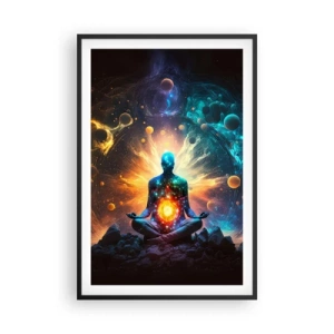 Plakat i sort ramme - Kosmisk ro - 61x91 cm