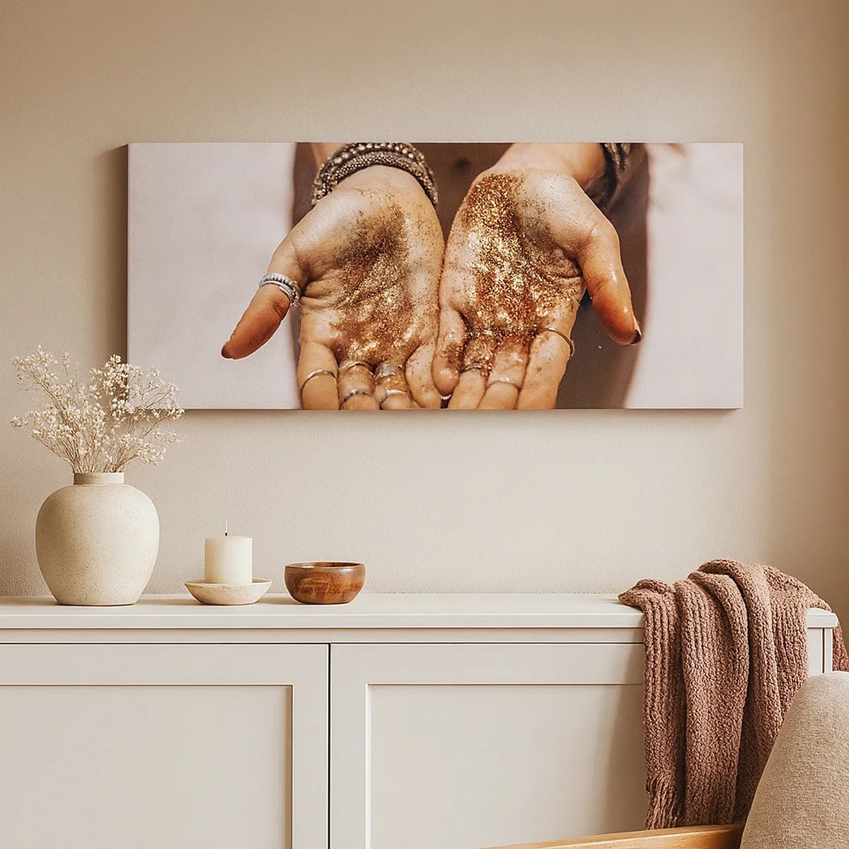 Lærredstryk - Billede på lærred - En gave til dig - 30x30 cm