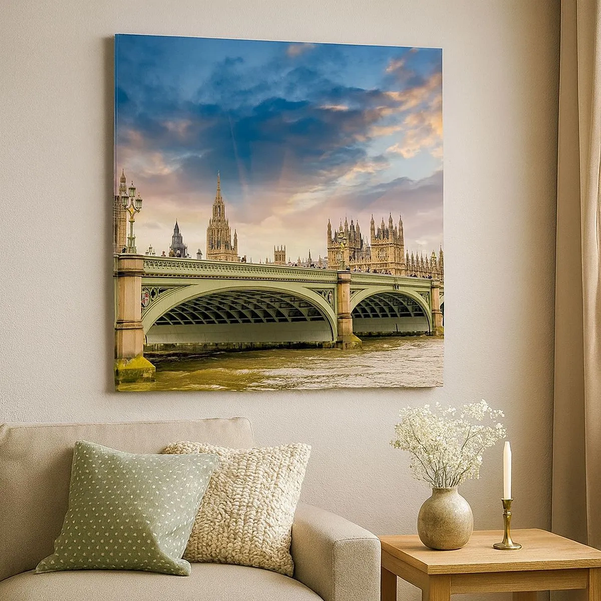 Lærredstryk - Billede på lærred - Tiden stod stille i Imperiet - 30x30 cm