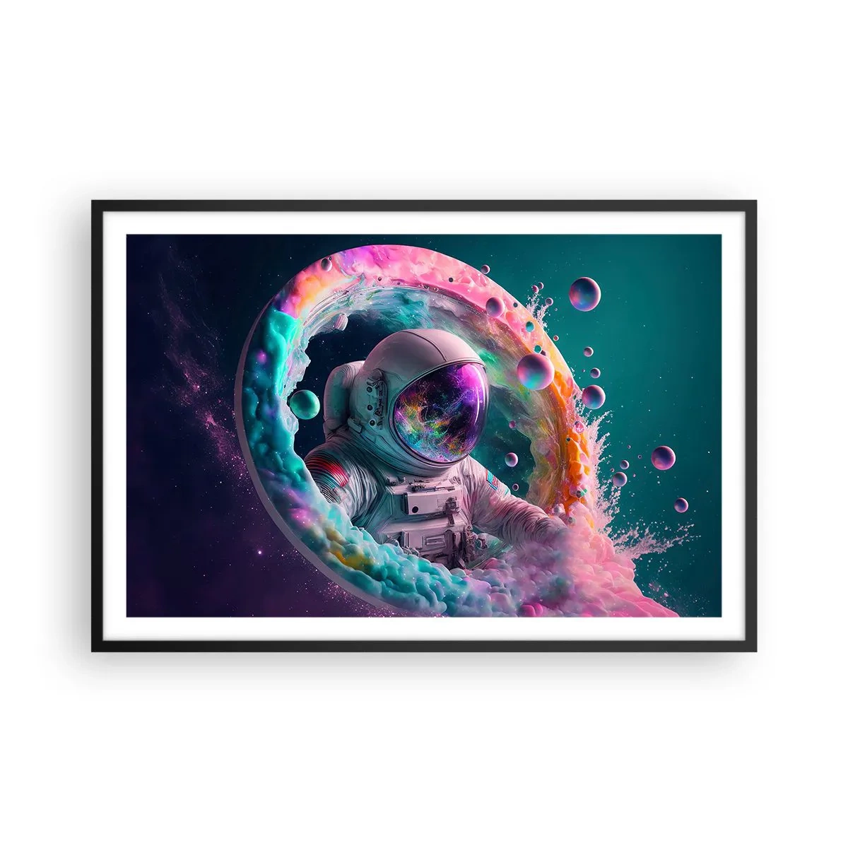 Plakat i sort ramme - Stjerneport - 91x61 cm