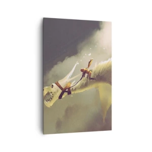 Lærredstryk - Billede på lærred - Verden til undsætning - 80x120 cm